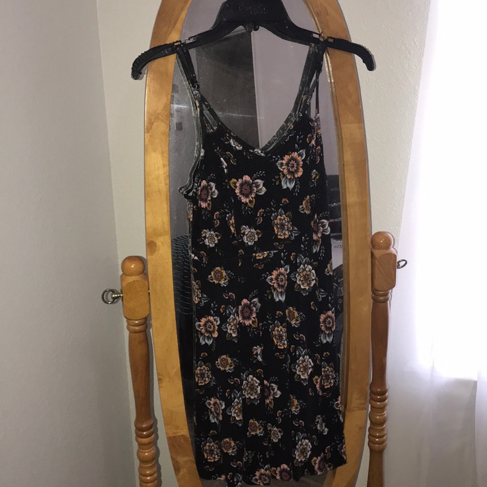 black floral dress